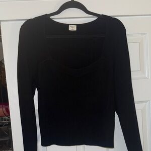 Abercrombie & fitch black womens sweater XL